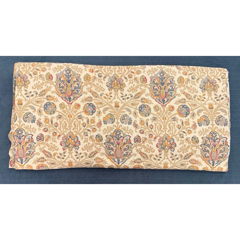 Vintage Ralph Lauren Marrakesh Rug King SZ Flat Sheet Ribbon Top Edge Green Tag
